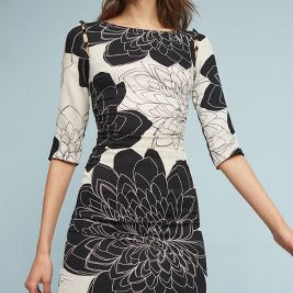 NWOT Anthro Tracy Reese "Aarita" silk peony dress